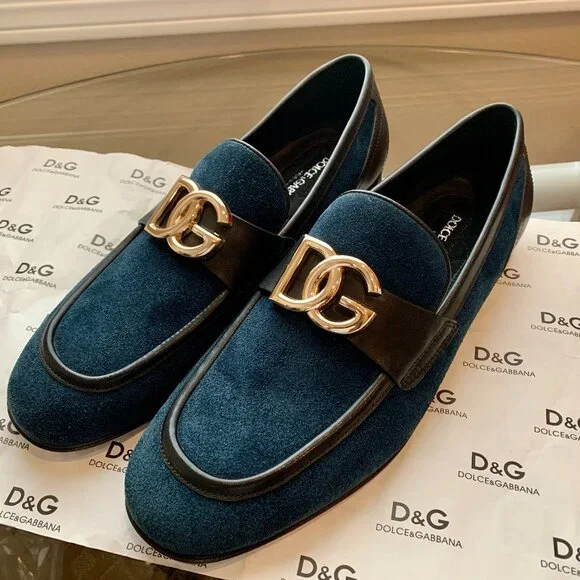 Dolce & Gabbana | Shoes | Dolce Gabbana Mens Blue Suede  display picture 2